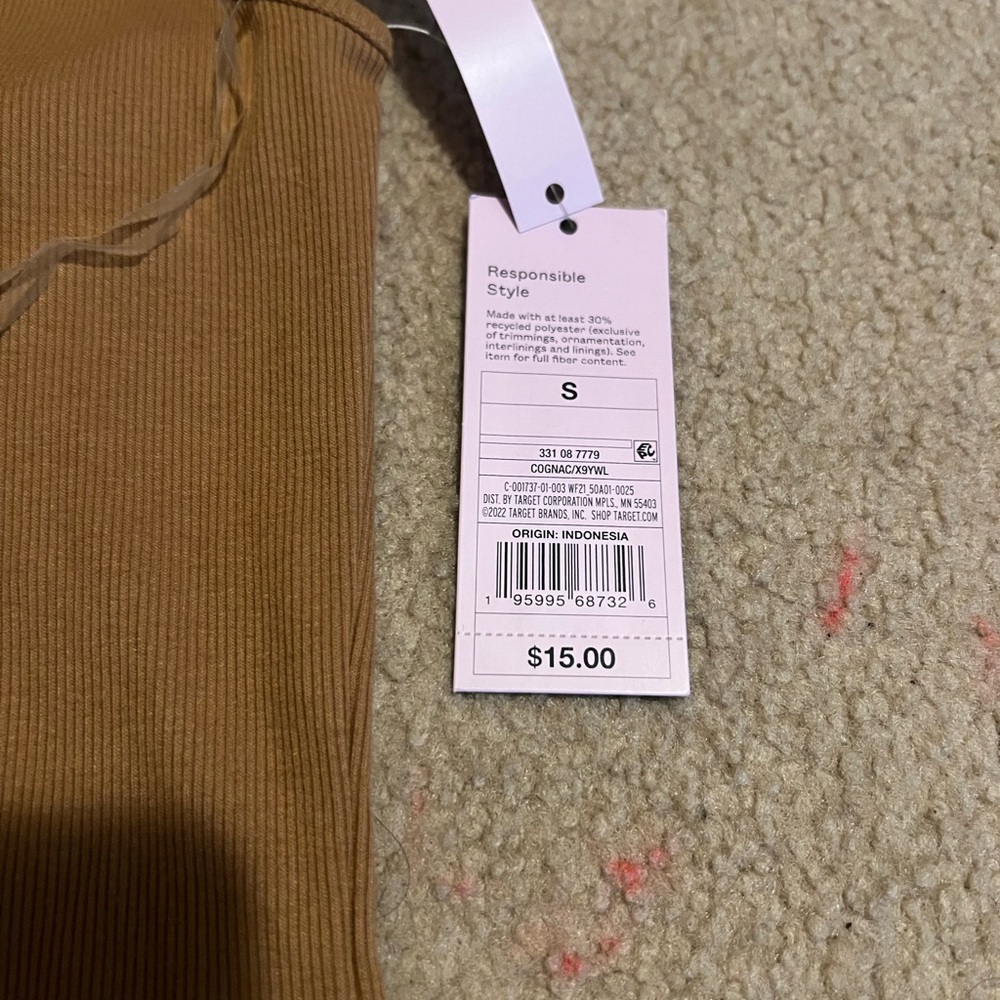 Target Camel Ribbed Dress - Picture 3 of 3